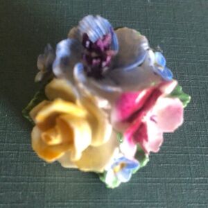 Floral brooch Made in England